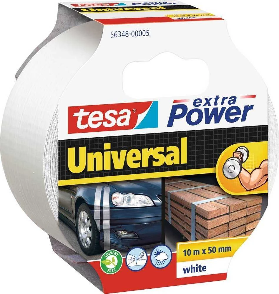 Tesa Extra Power Universal 10m 50mm baltas