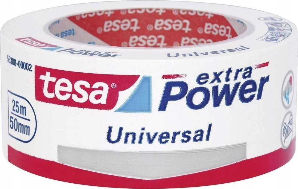 Tesa Extra Power Universal 25m 50mm baltas