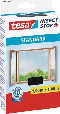 Tesa flyscreen standartinė Velcro juosta 1x1m antracitas