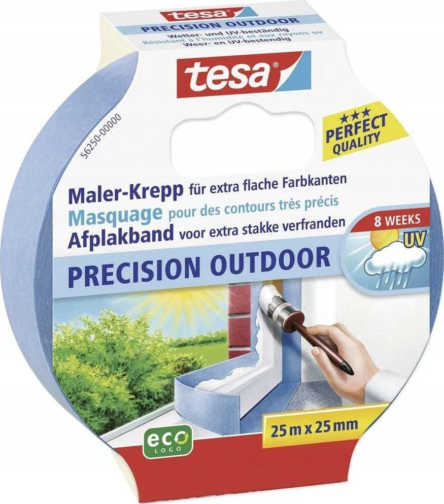 Tesa Tesa maskavimo juosta 25m x 25mm Preci.outdoor Mėlyna 04440