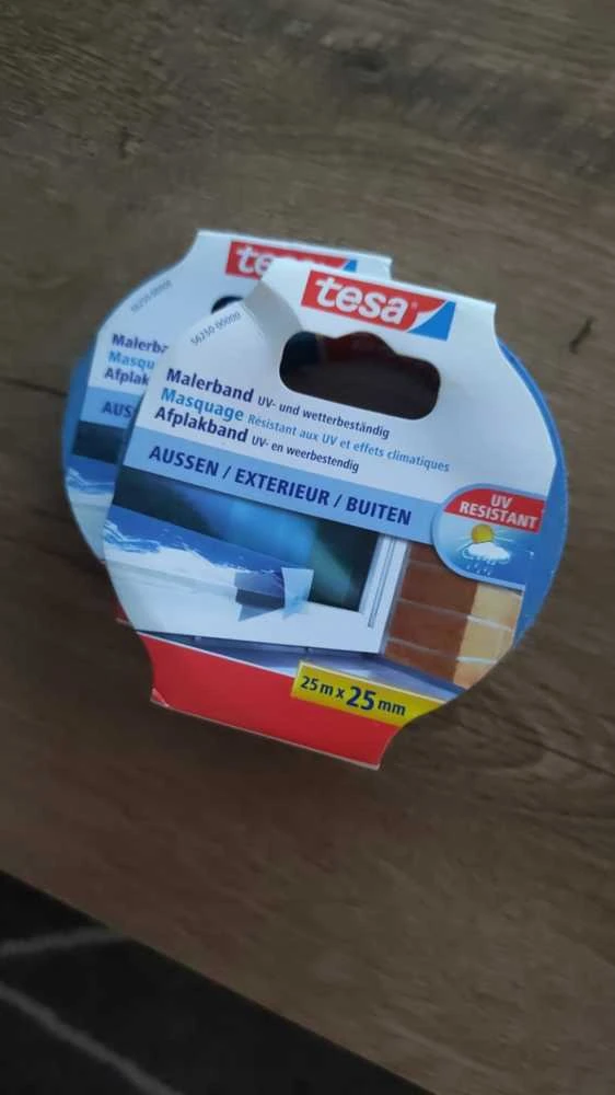 Tesa Tesa maskavimo juosta 25m x 25mm Preci.outdoor Mėlyna 04440