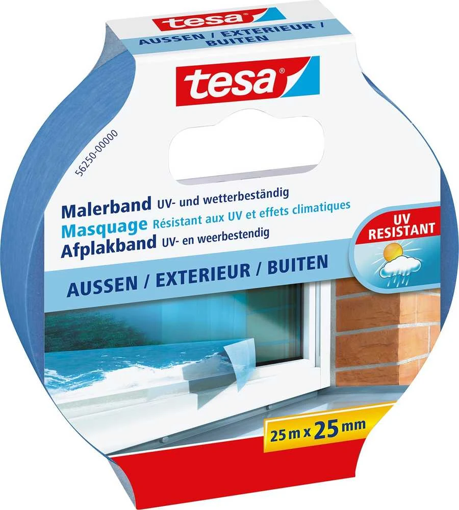 Tesa Tesa maskavimo juosta 25m x 25mm Preci.outdoor Mėlyna 04440