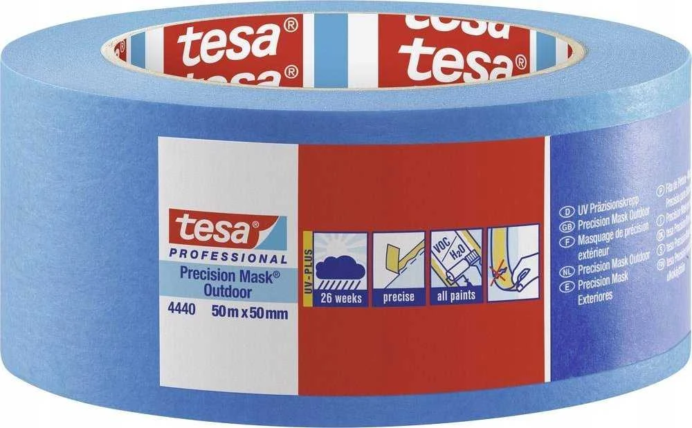 Tesa Professional 4440 tiksli lauko maskavimo juosta, 50 mm x 50 m