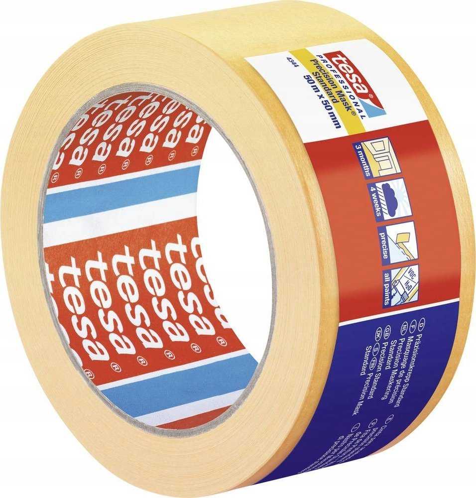 Tesa Tesa Maskuojamoji juosta 50m x 50mm Stand.Prec. geltona 04344