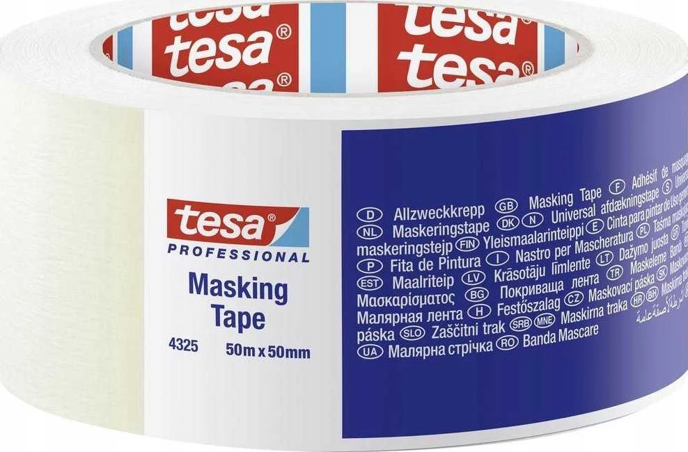 Apsauginė dažymo juosta TESA (balta) 50m x 50mm 04325-00004-01