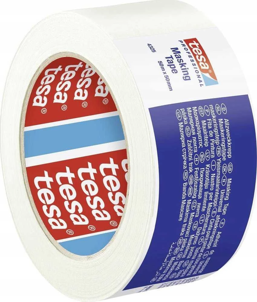 Apsauginė dažymo juosta TESA (balta) 50m x 50mm 04325-00004-01