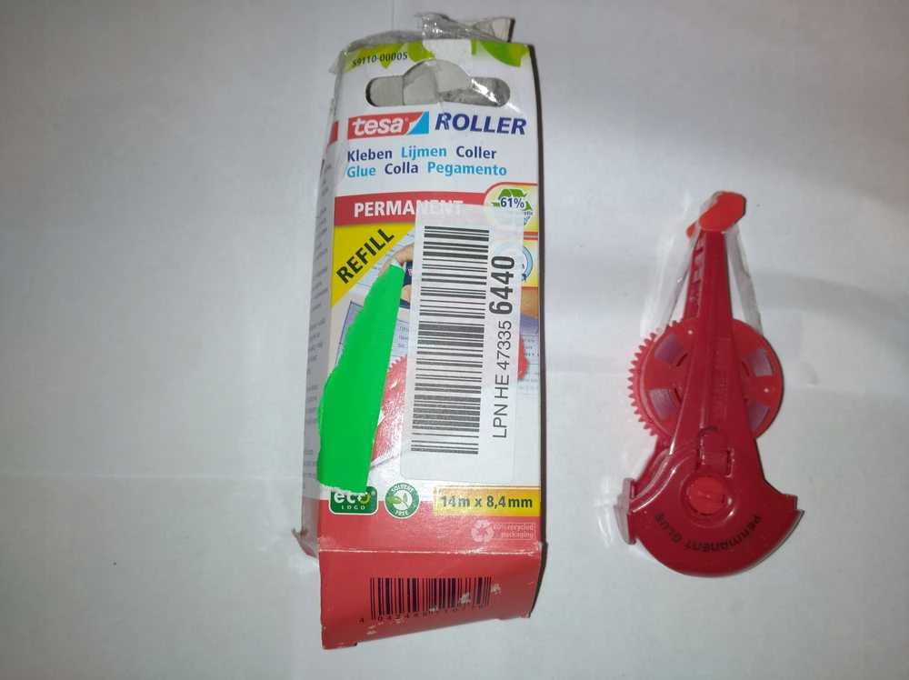 Tesa Nachfüllkassette Kleberoller 14m 8,4mm permanent