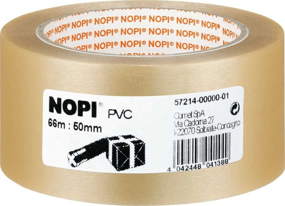 Tesa NOPI Pack PVC geprägt 66m 50mm transparent