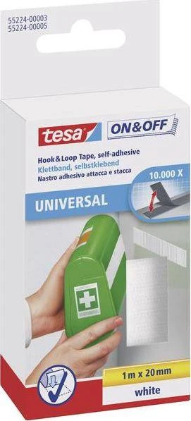 Blow Velcro juosta, balta 1m x 20mm TESA