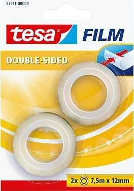 Tesa tesafilm rolka 7,5m 12mm dwustronny blister 2vnt..