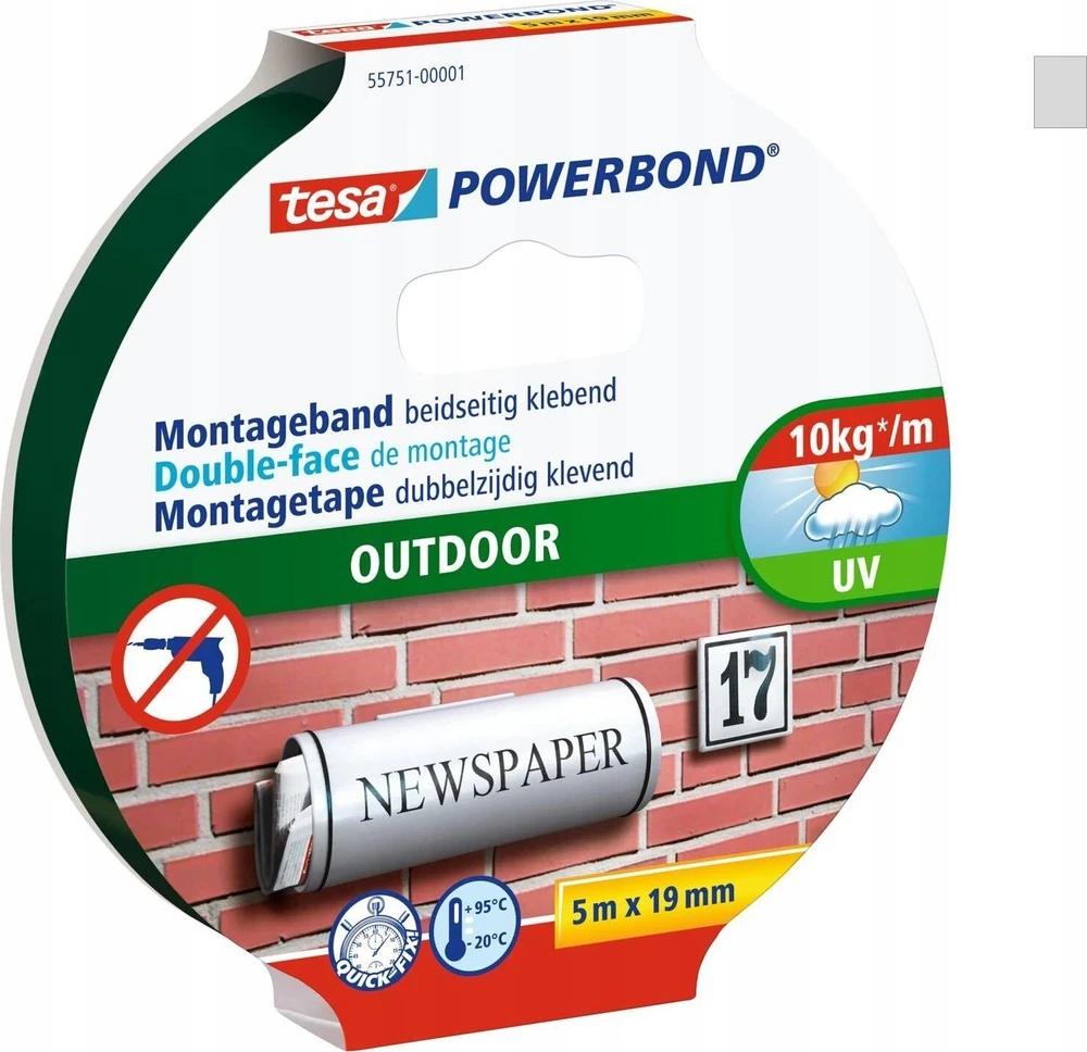 Tesa TESA Powerbond 5 m montavimo juosta 55751-00001-03