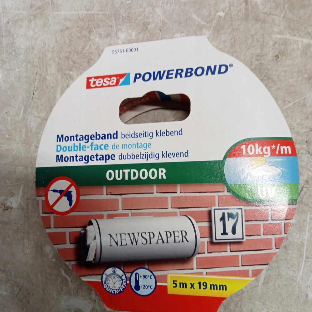 Tesa TESA Powerbond 5 m montavimo juosta 55751-00001-03