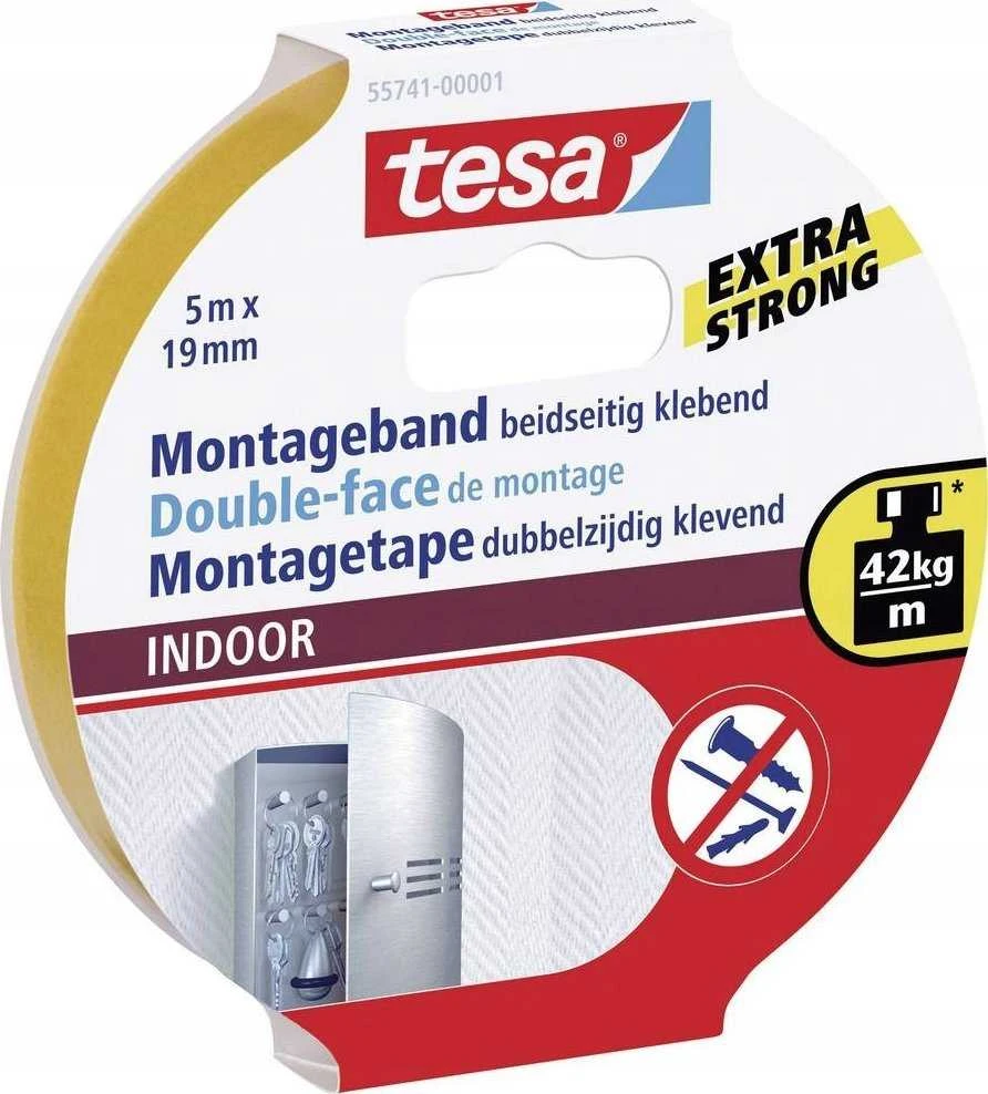 Tesa Powerbond tvirtinimo juosta vidaus patalpoms, 5 m, 19 mm