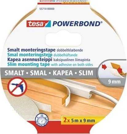 Tesa Powerbond siauras lipdukas 2 x 5 m x 9 mm