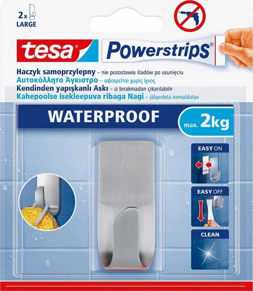 Tesa Powerstrips Atsparus vandeniui Haken Zoom Metall