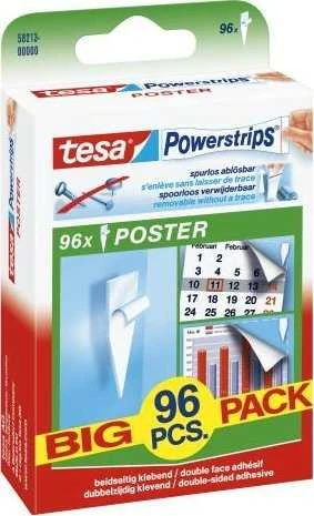 Tesa Powerstrips plakatų lipnios juostelės didelėje pakuotėje