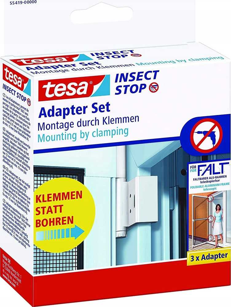 Tesa tinklelio adapteris FALT durims 55415 baltas