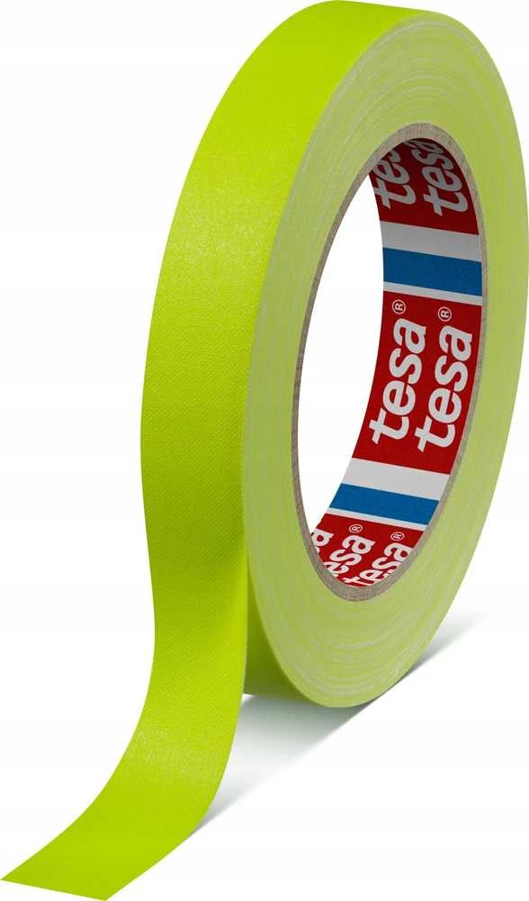 Tesa tesaband lipni juosta, 25 m x 19 mm, neoninė geltona