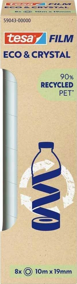 Tesa tesafilm® Eco* & Crystal, 10m x 19mm, 8-pack