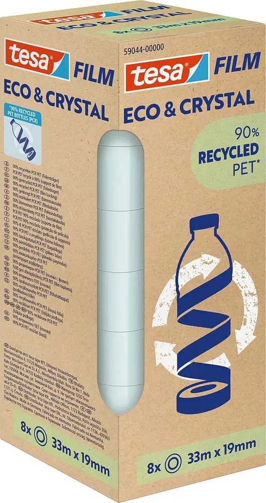 Tesa tesafilm® Eco* & Crystal, 33m x 19mm, 8-pack