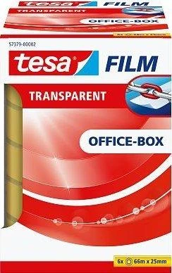 Tesa tesafilm Office Box 6 rolki 66m 25mm transparent