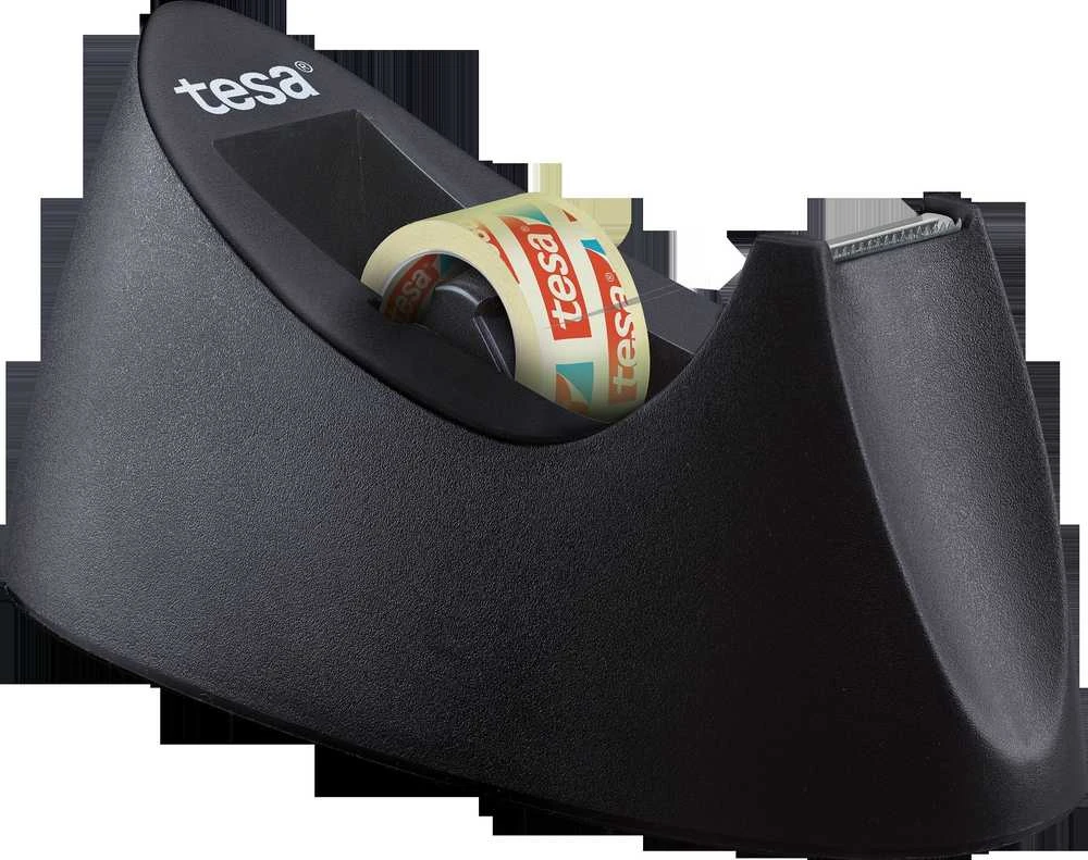 Stalinis dėklas TESA Easy Cut CURVE su TESA Film permatoma juostele, 19mm x 10m