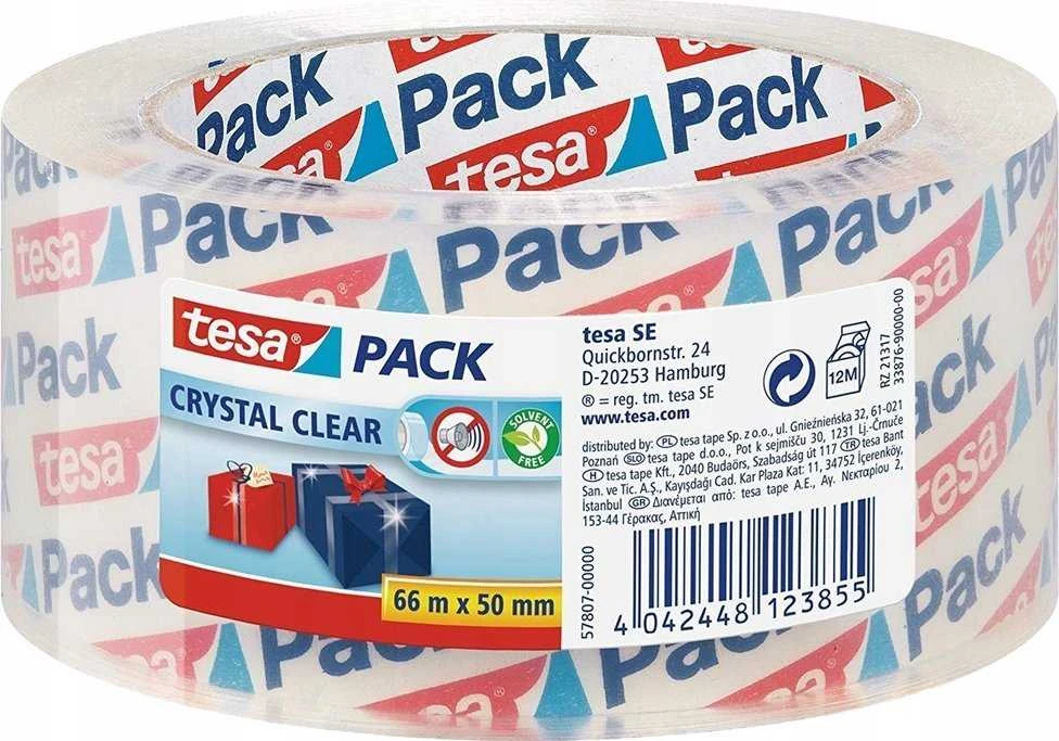 Tesa tesapack Crystal Clear PP 66m 50mm -Packband-