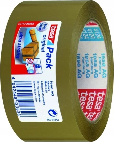 Tesa tesapack® ULTRA STRONG pakavimo juosta 66 m x 50 mm (57177-00000-11)
