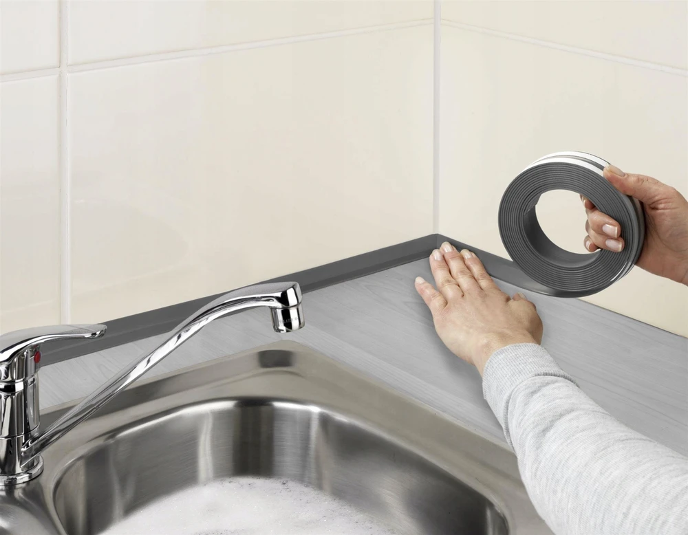 Tesa Worktop Sealing Tape 4mx28mm Pilkas