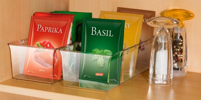 Sandėliavimas - virtuvės 4FOOD spalvos skaidri tescoma