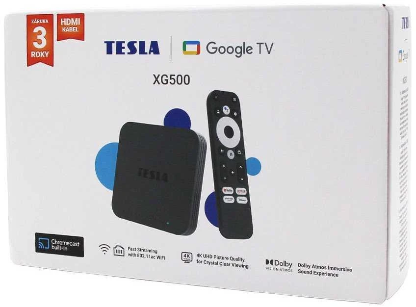 Vaizdo grotuvas Multimedijos grotuvas Tesla TESLA MediaBox XG500 Multimedijos grotuvas su Google TV