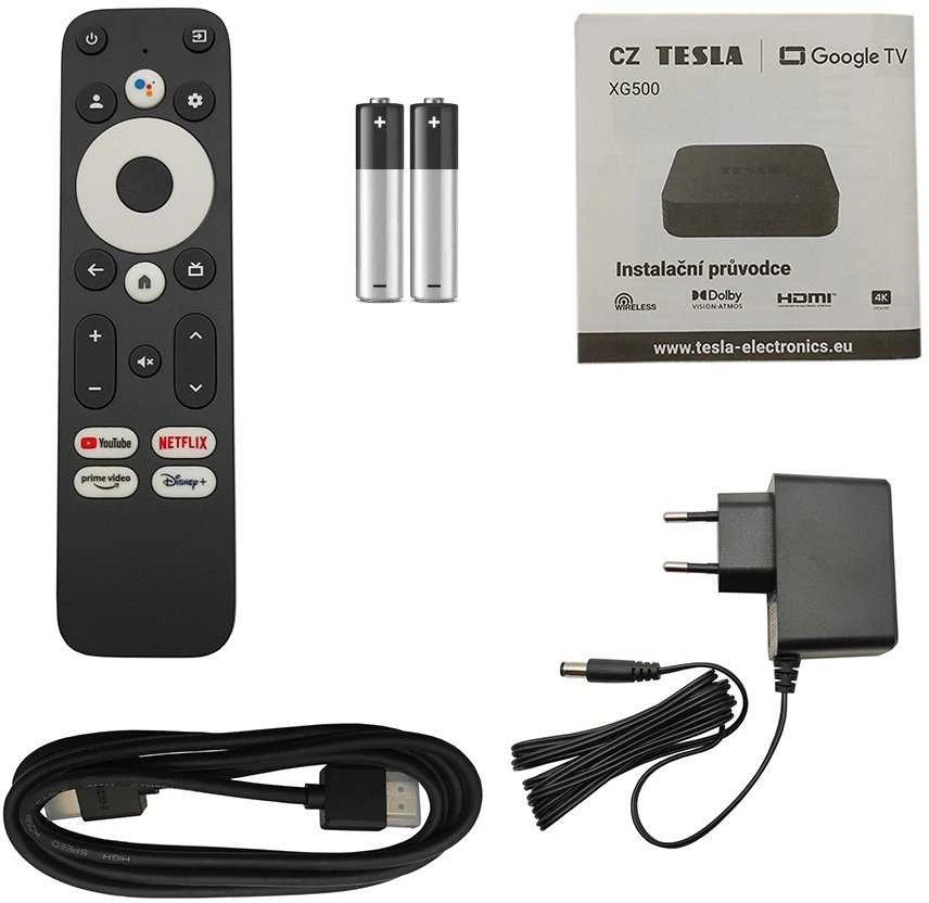 Vaizdo grotuvas Multimedijos grotuvas Tesla TESLA MediaBox XG500 Multimedijos grotuvas su Google TV