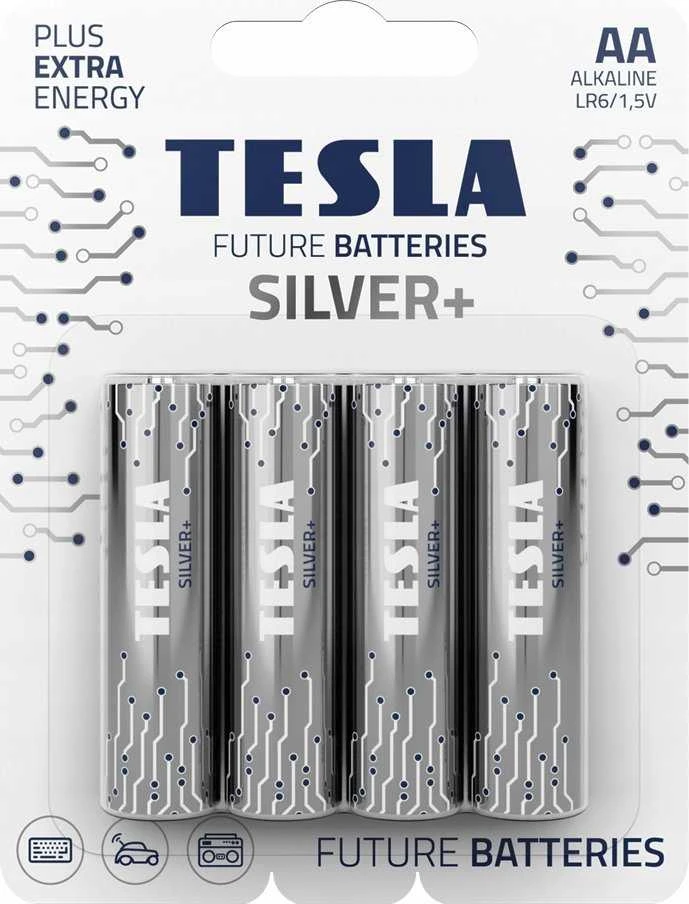 Marka Niezdefiniowana TESLA Alkalinės baterijos AA 1,5V 4vnt