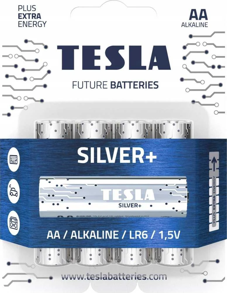 Marka Niezdefiniowana TESLA Alkalinės baterijos AA 1,5V 4vnt