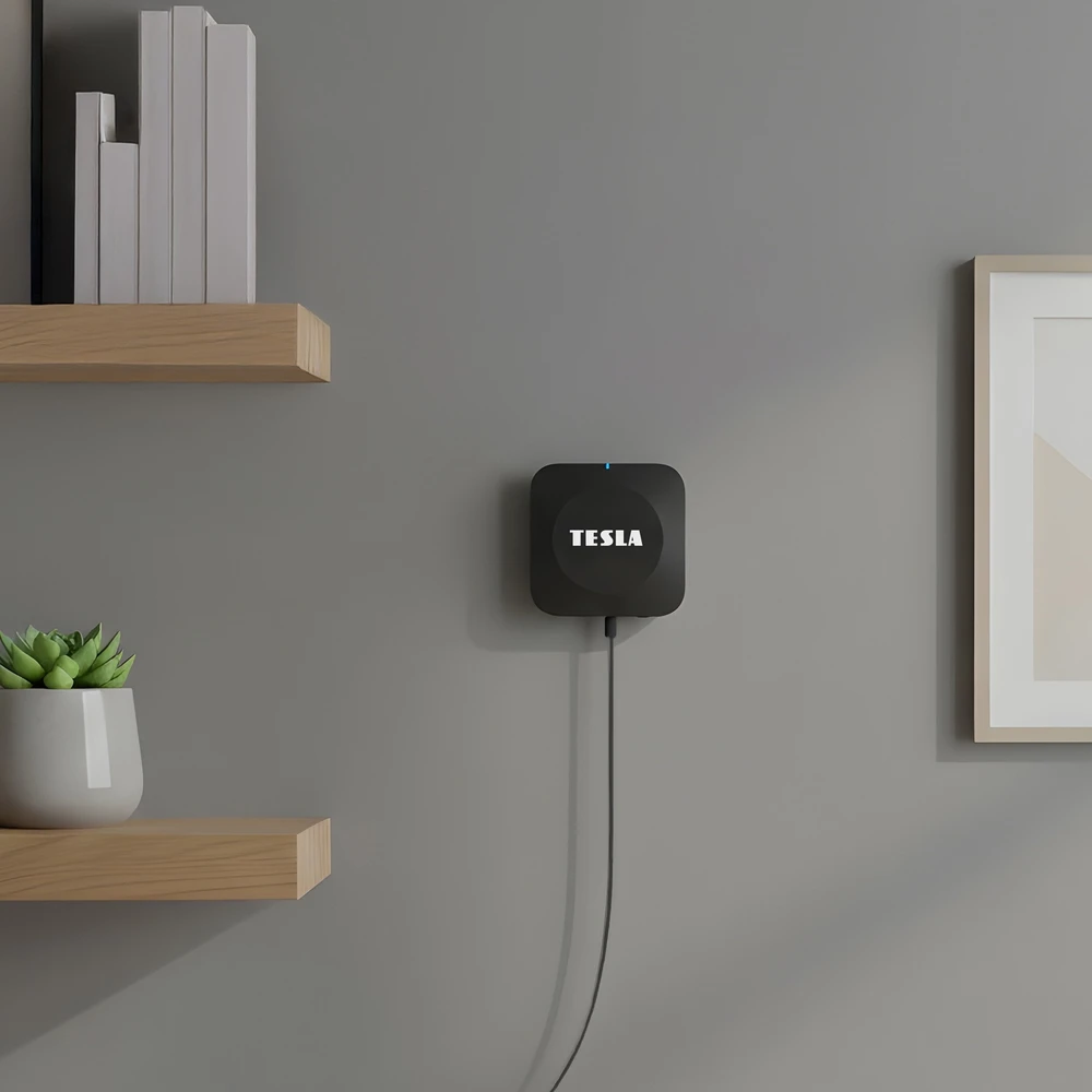 Tesla TESLA Bramka Zigbee ZH44 Wi-Fi i BLE do systemów smart home, juoda