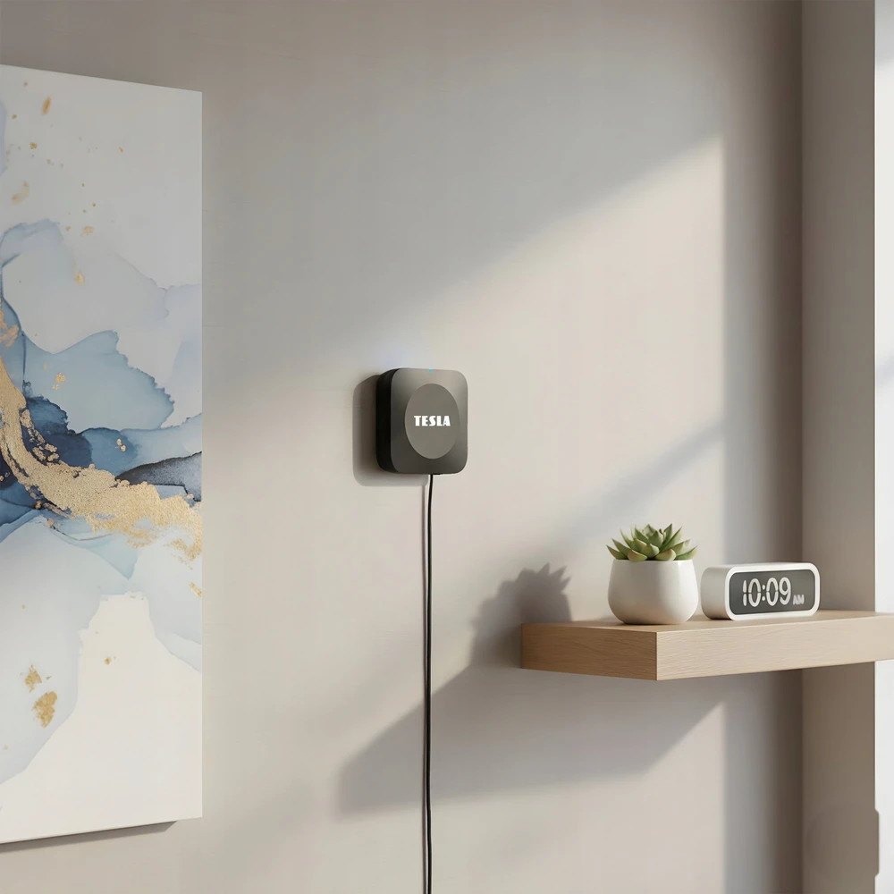 Tesla TESLA Bramka Zigbee ZH44 Wi-Fi i BLE do systemów smart home, juoda
