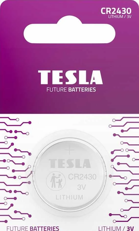 TESLA CR2430 ličio baterija pakuotėje