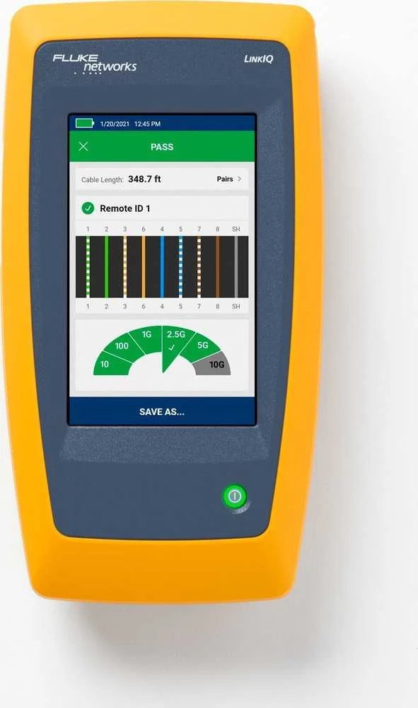 Fluke Networks LinkIQ tinklo įrenginių diagnostikos ir kabelių kvalifikacijos testeris