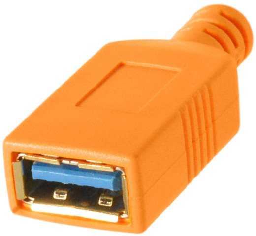 Kabelis USB Tether Tools Pro CUCA415 USB-C USB-A Oranžinis