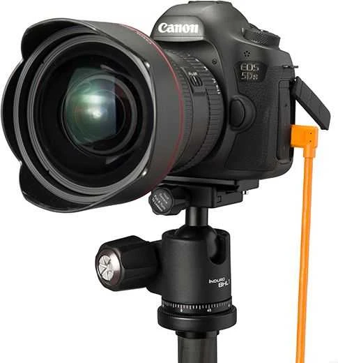 USB kabelis - Tether Tools Pro USB 3.0 Micro-B 4.6m aukštos matomumo oranžinis