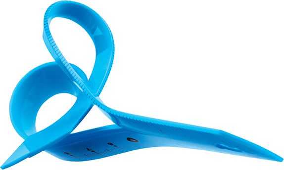 Tetis Bl020-nb lanksti liniuotė, 20 cm, mėlyna