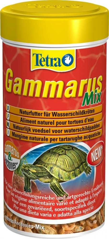 Tetra Gammarus MIX pašaras vandens vėžliams su krevetėmis 250ml, papildas prie ReptoMin