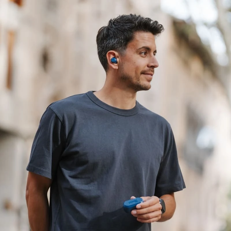 Ausinės Teufel REAL mėlynos TWS 3 Ausinių rinkinys Belaidės ausinės Į ausį Bluetooth Skambučiai/muzika Mėlynos