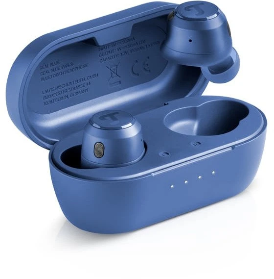 Ausinės Teufel REAL mėlynos TWS 3 Ausinių rinkinys Belaidės ausinės Į ausį Bluetooth Skambučiai/muzika Mėlynos