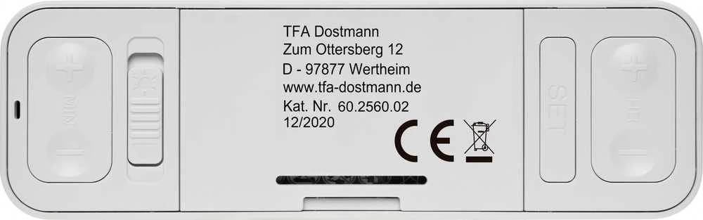 TFA TFA 60.2560.02 TWIST baltas Radijo žadintuvas
