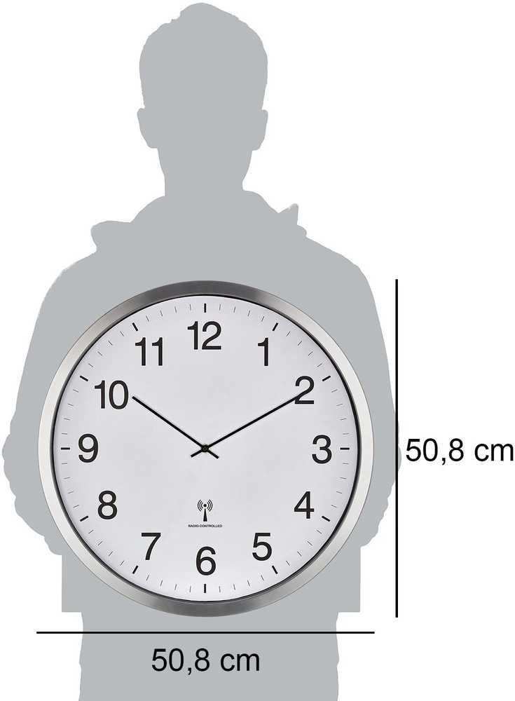 TFA 60.3548.02 XXL Laikrodis ścienny radiowy