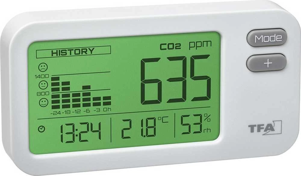 TFA Meteorologinė stotis 31.5009.02 CO2 monitorius AIRCO2NTROL COACH