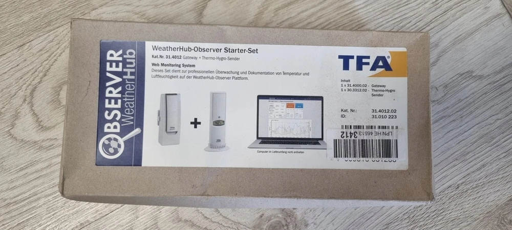 TFA TFA WeatherHub OBSERVER 31.4012 pradinis rinkinys m.Thermo-Hygro Sender