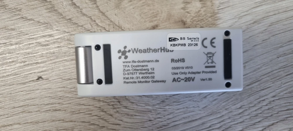 TFA TFA WeatherHub OBSERVER 31.4012 pradinis rinkinys m.Thermo-Hygro Sender