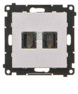 HDMI lizdas Simon55 dvigubas aliumininis